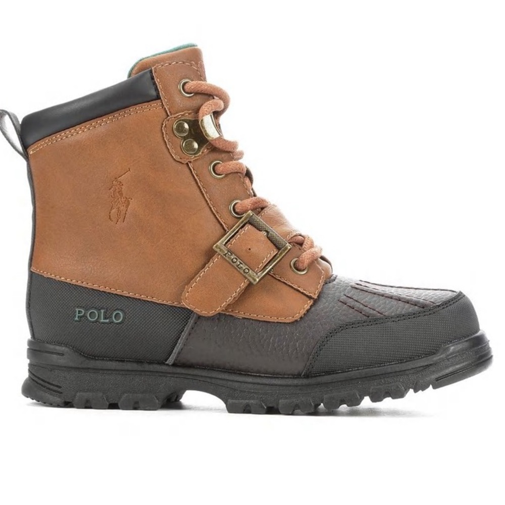 BOYS' POLO BIG KID COLBY MID II LACE-UP BOOTS size 5.5